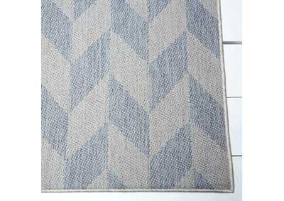 Image for Patio Country Calla Blue-Gray Area Rug