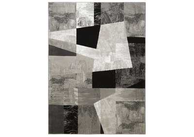 Image for Catalina Bismark Area Rug Gray/Black, 5'3"x7'2"
