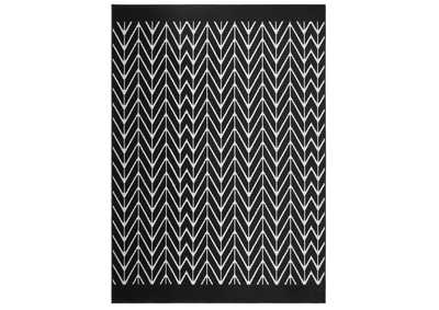 Image for Premium Orin Area Rug Black/Ivory, 5'2"x7'4"
