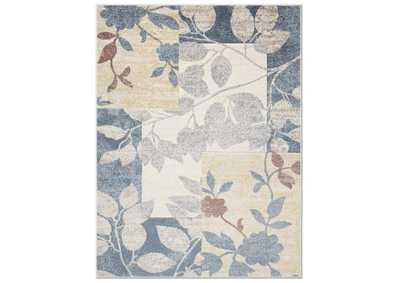 Image for Tribeca Amelia Area Rug Blue/Beige, 6'7"x9'10"