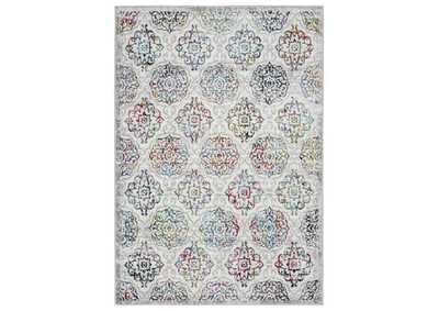 Image for Boho Andorra Area Rug Ivory/Pink, 5'2"x7'2"