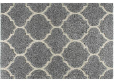 Image for Home Dynamix Canyon Henderson Shag Area Rug 7'10"x10'2" Trellis Gray/Cream