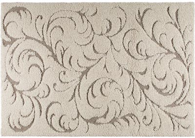 Image for Home Dynamix Canyon Henley Shag Area Rug 7'10"x10'2" Scroll Ivory/Beige