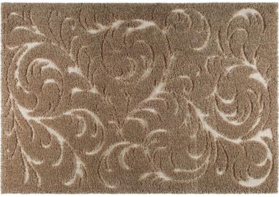 Image for Home Dynamix Canyon Henley Shag Area Rug 7'10"x10'2" Scroll Beige/Ivory