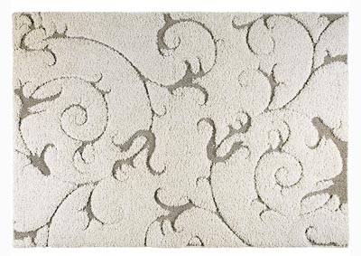 Image for Home Dynamix Canyon Peoria Shag Area Rug 6'7"x9'10" Textured Ivory/Beige