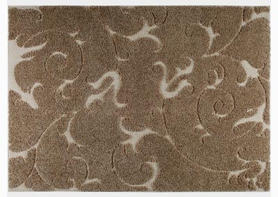 Image for Home Dynamix Canyon Peoria Shag Area Rug 7'10"x10'2" Textured Beige/Ivory