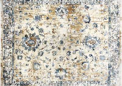 Image for Home Dynamix Shabby Chic Heritage Hosking Bohemian Area Rug 7'10"x10'2" Medallion Beige/Blue