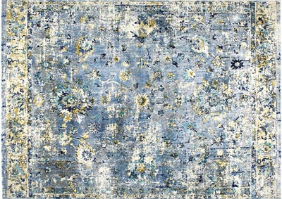 Image for Home Dynamix Shabby Chic Heritage Hosking Bohemian Area Rug 7'10"x10'2" Medallion Gray/Blue