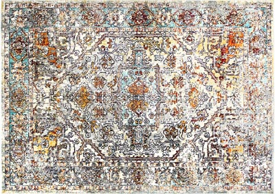 Image for Home Dynamix Shabby Chic Heritage Newburyport Bohemian Area Rug 7'10"x10'2" Medallion Gray/Rust