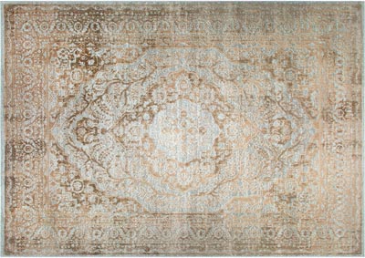 Image for Home Dynamix Nicole Miller Kenmare Capri Transitional Area Rug 31.5"x47" Medallion Gray/Beige