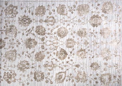 Image for Home Dynamix Nicole Miller Kenmare Marian Transitional Area Rug 7'9"x10'2" Damask Gray/Beige