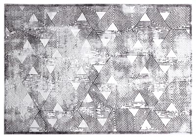 Image for Home Dynamix Nicole Miller Kenmare Carolina Contemporary Area Rug 31.5"x47" Geometric Gray/Cream