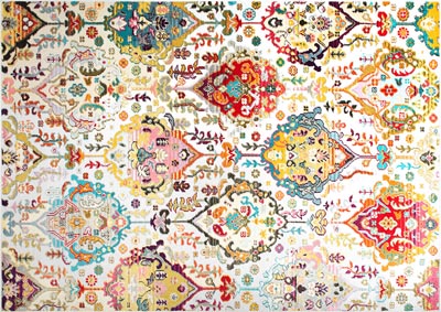 Image for Home Dynamix Trina Trina Turk Melody Chanel Bohemian Area Rug 2'2"x7'6" Botanical Ivory/Yellow/Blue