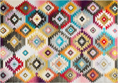 Image for Home Dynamix Trina Trina Turk Melody Parker Bohemian Area Rug 5'2"x7'6" Patchwork Ivory/Gray/Orange