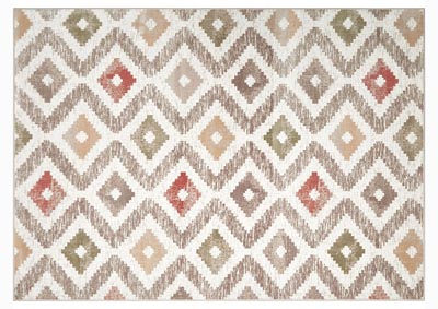 Image for Home Dynamix Melrose Maritza Bohemian Area Rug 7'10"x10'2" Geometric Ivory/Orange