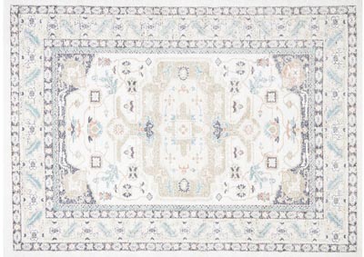Image for Home Dynamix New Weave Keeley Transitional Area Rug 5'2"x7'2" Damask Gray/Pink/Ivory