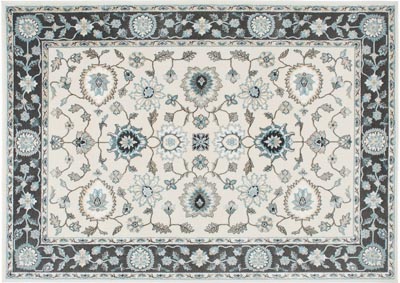 Image for Home Dynamix Oxford Huron Traditional Area Rug 20"x31" Damask Cream/Gray