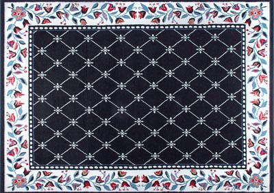 Image for Home Dynamix Premium Aydin Traditional Area Rug 7'8"x10'7" Geometric Black/Ivory/Red