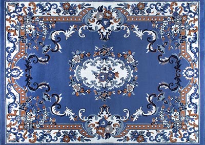 Image for Home Dynamix Premium Astana Traditional Area Rug 7'8"x10'7" Border Blue/Brown/Ivory
