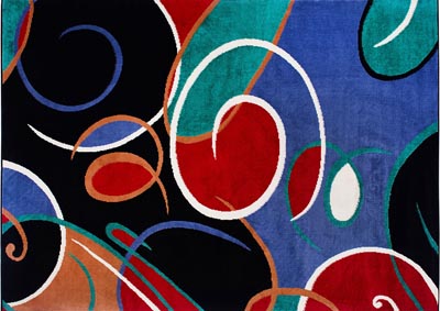 Image for Home Dynamix Premium Loire Contemporary Area Rug 3'7"x5'2" Abstract Black/White/Red