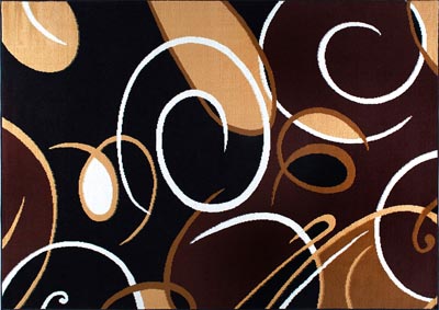 Image for Home Dynamix Premium Loire Contemporary Area Rug 3'7"x5'2" Abstract Black/Brown/Ivory