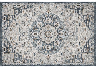 Image for Home Dynamix Riviera Lazlo Bohemian Area Rug 5'2"x7'2" Medallion Ivory/Blue/Beige