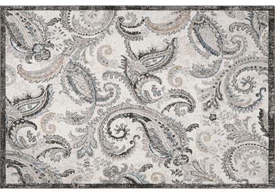 Image for Home Dynamix Riviera Damaris Transitional Area Rug 7'10"x10'2" Paisley Ivory/Gray/Beige