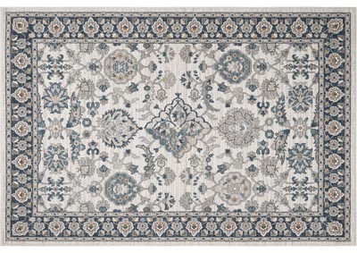 Image for Home Dynamix Riviera Gabriel Traditional Area Rug 5'2"x7'2" Damask Ivory/Blue