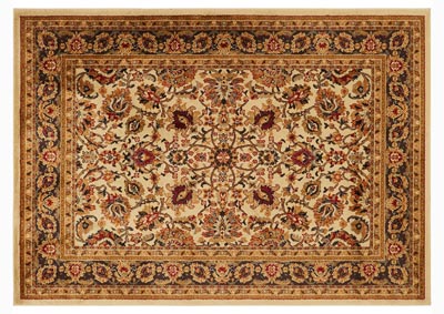 Home Dynamix Royalty Orion Traditional Area Rug 7'8"x10'4" Damask Ivory/Brown/Red