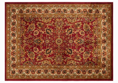 Image for Home Dynamix Royalty Orion Traditional Area Rug 5'2"x7'2" Damask Red/Brown/Green