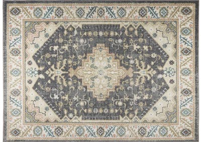 Image for Home Dynamix New Weave Keeley Transitional Area Rug 3'11"x5'4" Damask Gray/Pink/Ivory