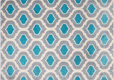 Image for Home Dynamix Serena Saba Contemporary Area Rug 7'9"x10'2" Trellis Ivory/Gray