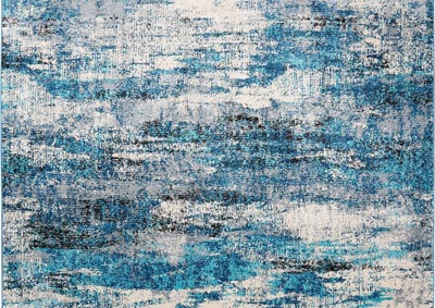 Image for Home Dynamix Serena Marirose Contemporary Area Rug 7'9"x10'2" Abstract Ivory/Blue