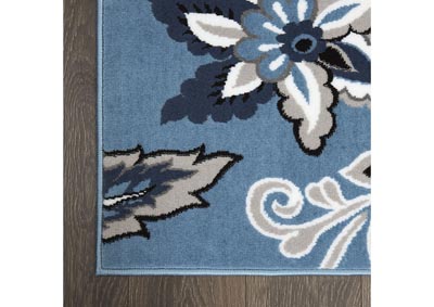 Image for Home Dynamix Tremont Lane Azria Bohemian Area Rug 7'10"x10'2" Floral Blue/Gray/Black