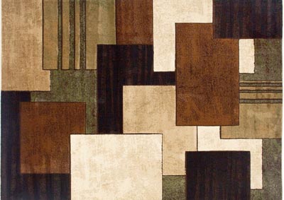 Image for Home Dynamix Tribeca Mason Contemporary Area Rug 26"x6' Geometric Brown/Green