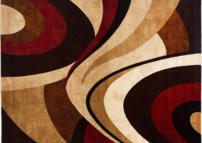 Image for Home Dynamix Tribeca Slade Contemporary Area Rug 26"x14' Abstract Brown/Red
