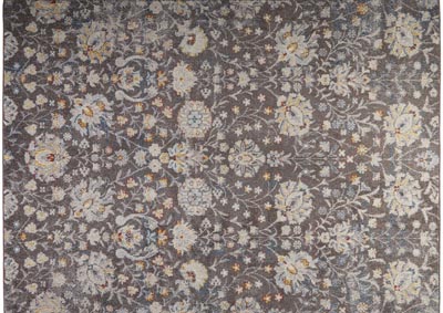 Image for Home Dynamix Venice Flore Transitional Area Rug 7'10"x10'2" Damask Brown/Ivory