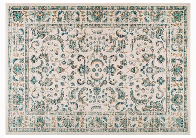 Image for Home Dynamix Vintage Desa Transitional Area Rug 9'2"x11'8" Damask Ivory/Blue/Gray
