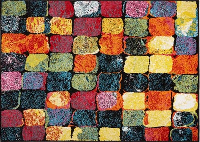 Image for Home Dynamix Splash Cosmo Contemporary Area Rug 3'3"x4'3" Geometric Black/Green/Orange