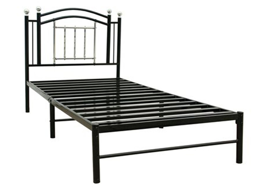 Black Chrome Full Bed,Home Source
