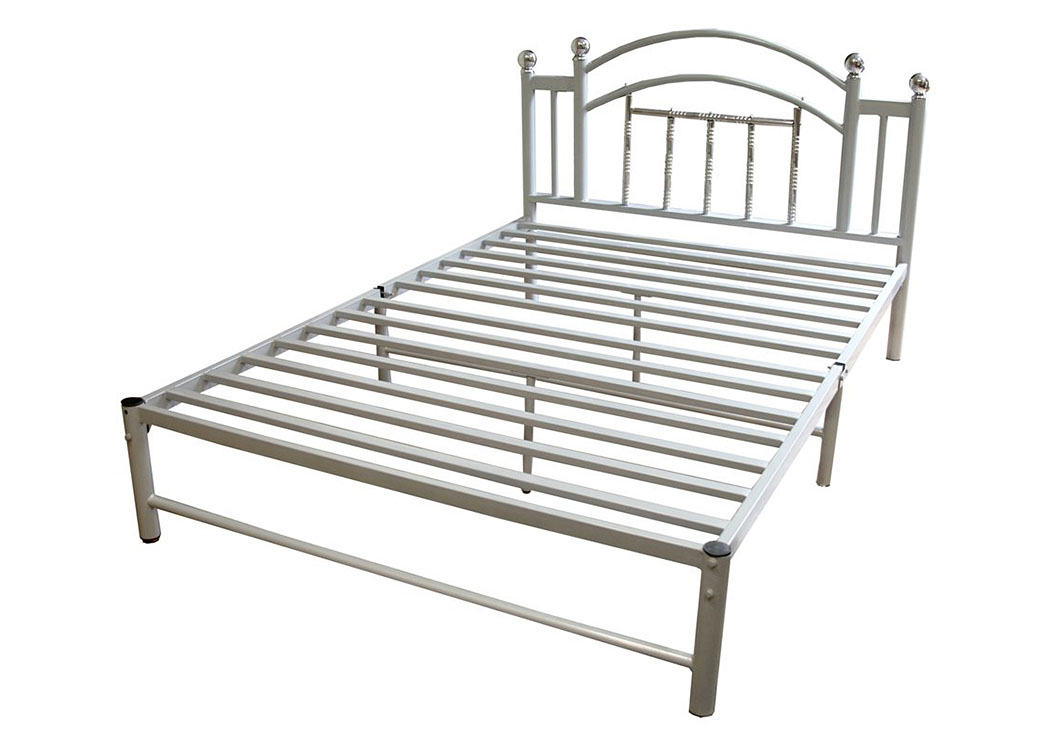 Chrome Queen Bed,Home Source