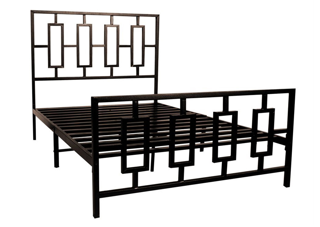 Metal Bed Frame, Square Design,Home Source