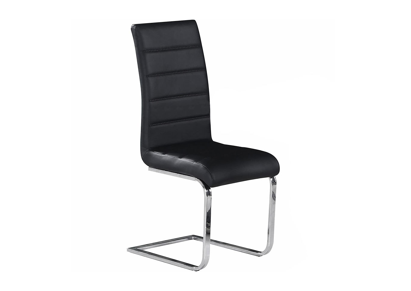 Black/Chrome Complete Chair,Home Source
