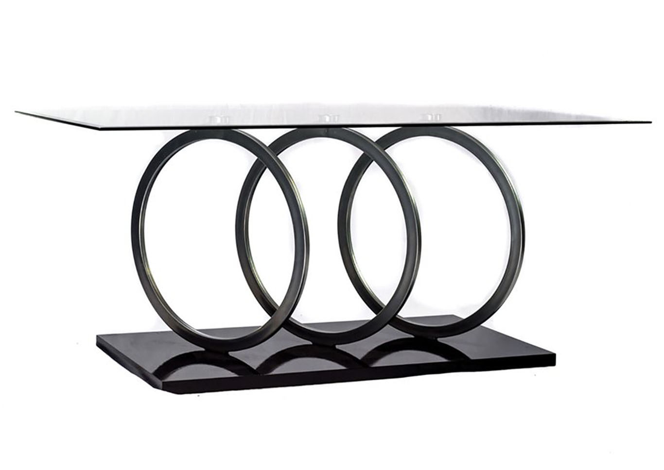 Chrome & Clear Glass Top Cocktail Table,Home Source