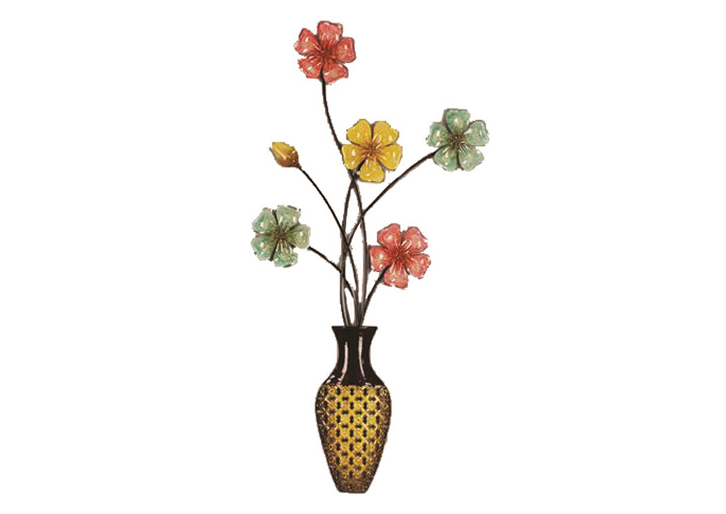 Multi Wall Decor Flowers in Vase,Home Source