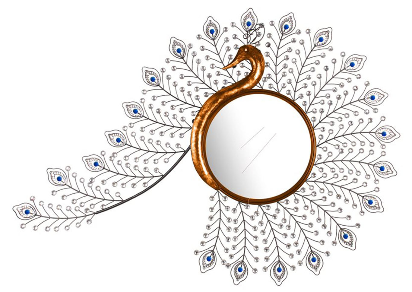 Gold Wall Mirror Peacock,Home Source