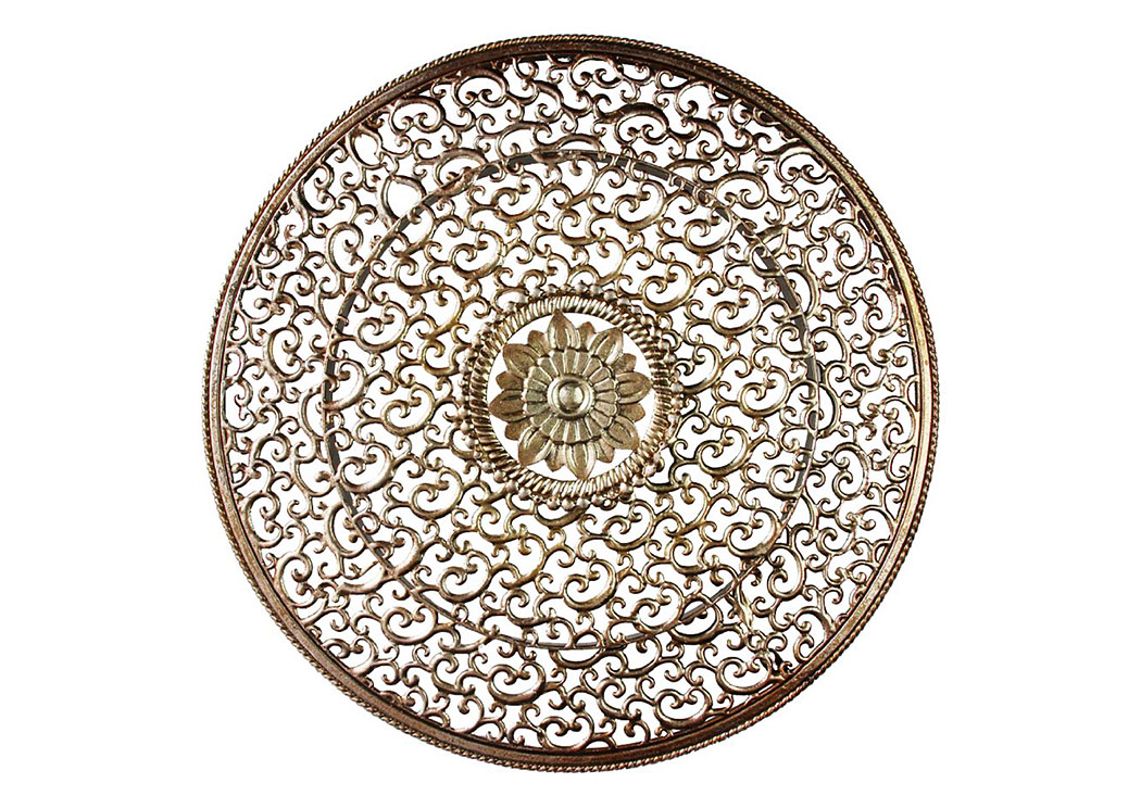 Gold Wall Decor Filagree Circle,Home Source