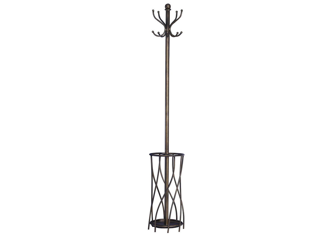 Dark Espresso Metal Coat Stand,Home Source