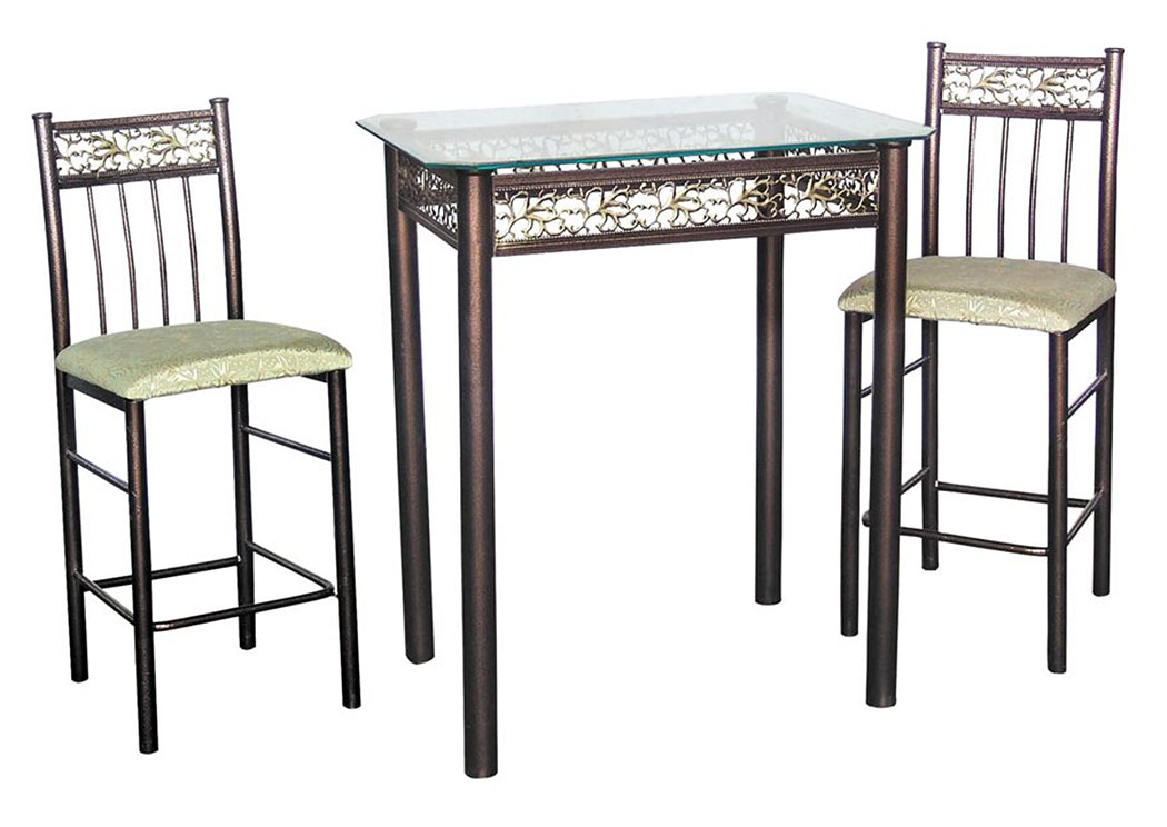 Hammerton Bronze 3 PC Breakfast Table,Home Source