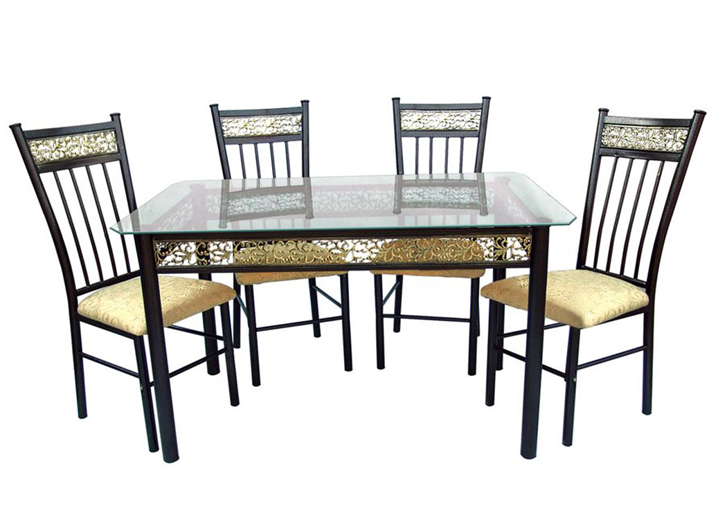 Metal 5 PC Dinette,Home Source
